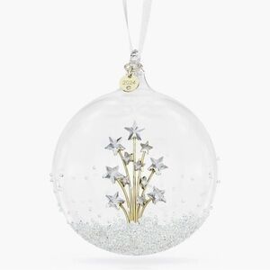 Swarovski Clear and Gold Ornament
